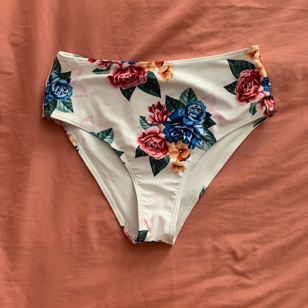 High-waited floral bikini bottoms. Worn once.